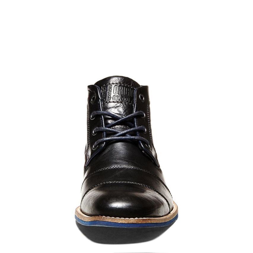 Μπότες Chukka ανδρικα Steve Madden Kramerr δερματινα μαυρα | GR-8O93JEL