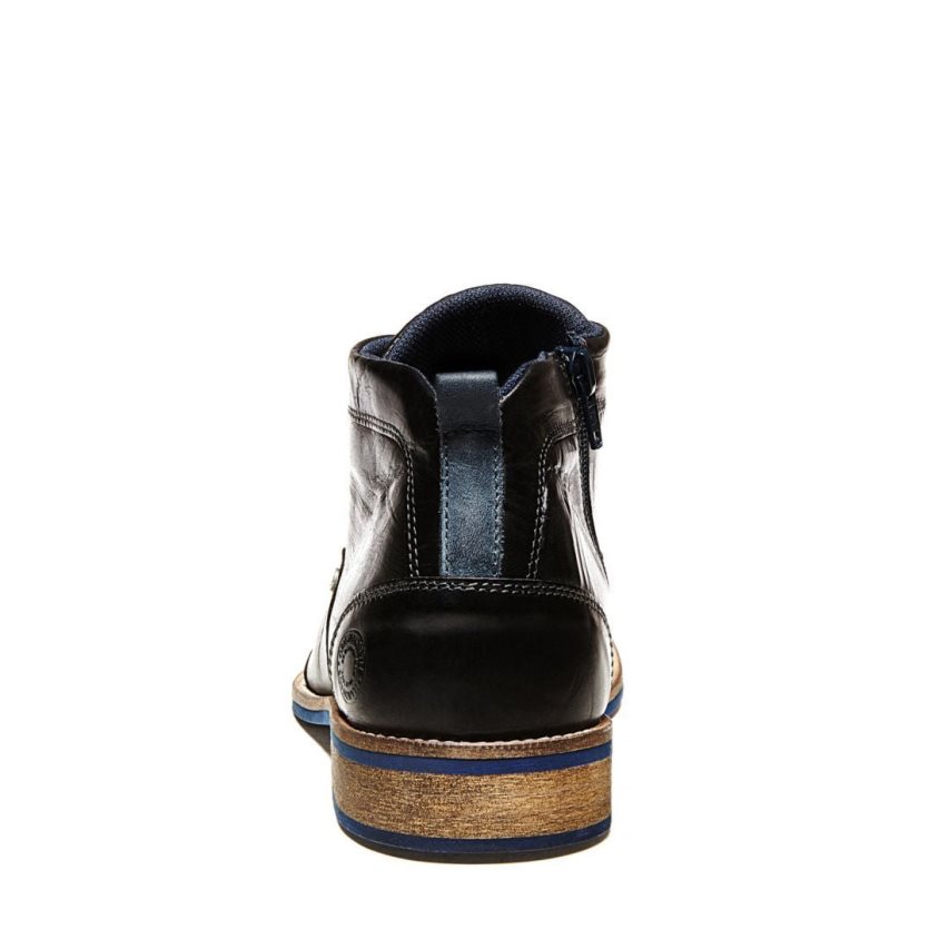 Μπότες Chukka ανδρικα Steve Madden Kramerr δερματινα μαυρα | GR-8O93JEL
