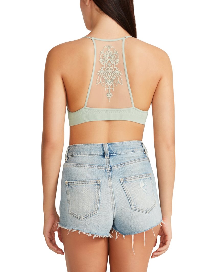 Σουτιέν γυναικεια Steve Madden The Ella Mesh μεντα | GR-32O4LRP