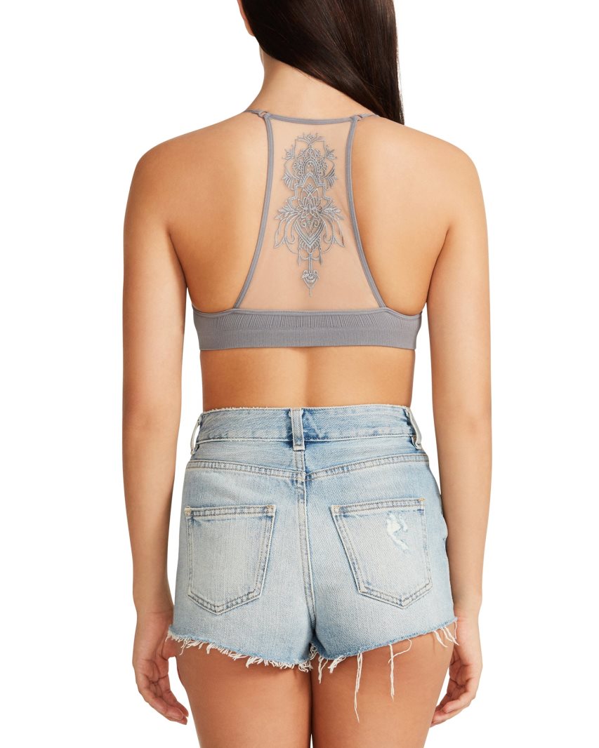Σουτιέν γυναικεια Steve Madden The Ella Mesh γκρι | GR-461OBFN