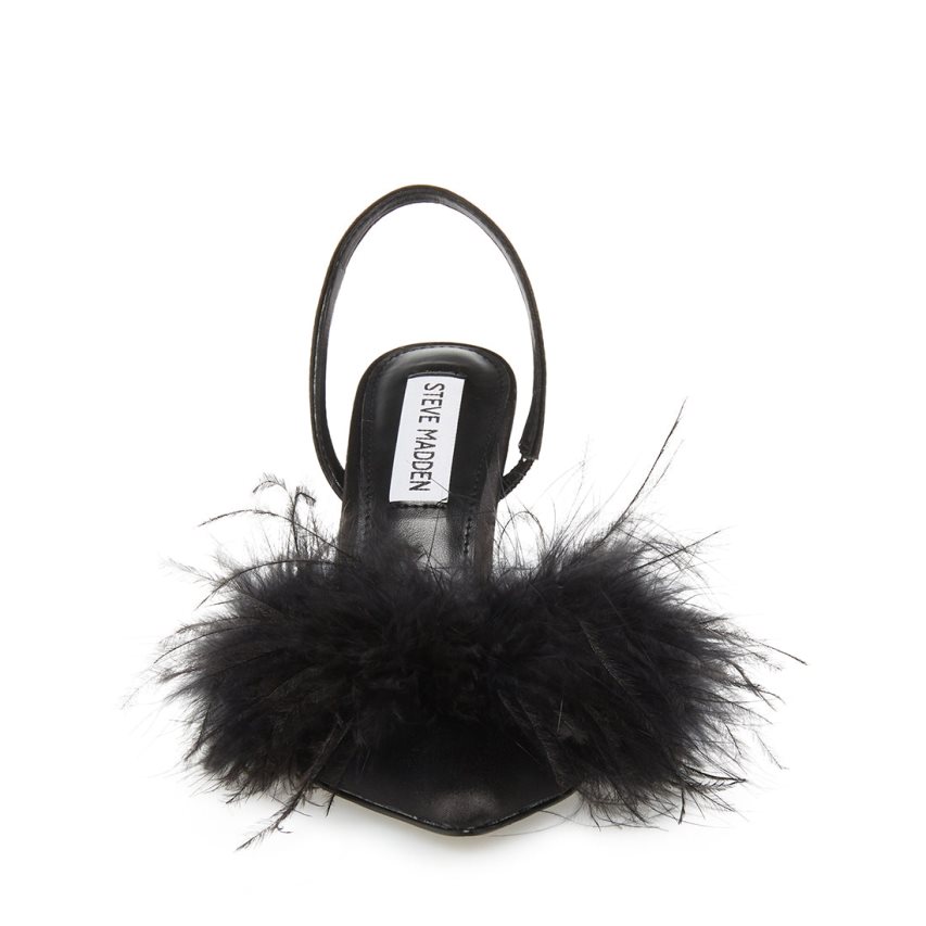 Τακούνια γυναικεια Steve Madden Alexis Satin μαυρα | GR-27O1XZU