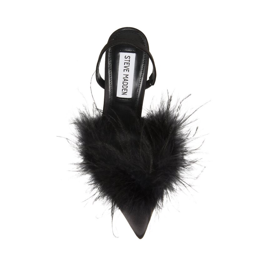 Τακούνια γυναικεια Steve Madden Alexis Satin μαυρα | GR-27O1XZU