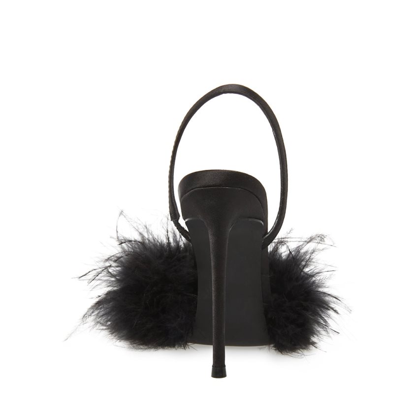 Τακούνια γυναικεια Steve Madden Alexis Satin μαυρα | GR-27O1XZU