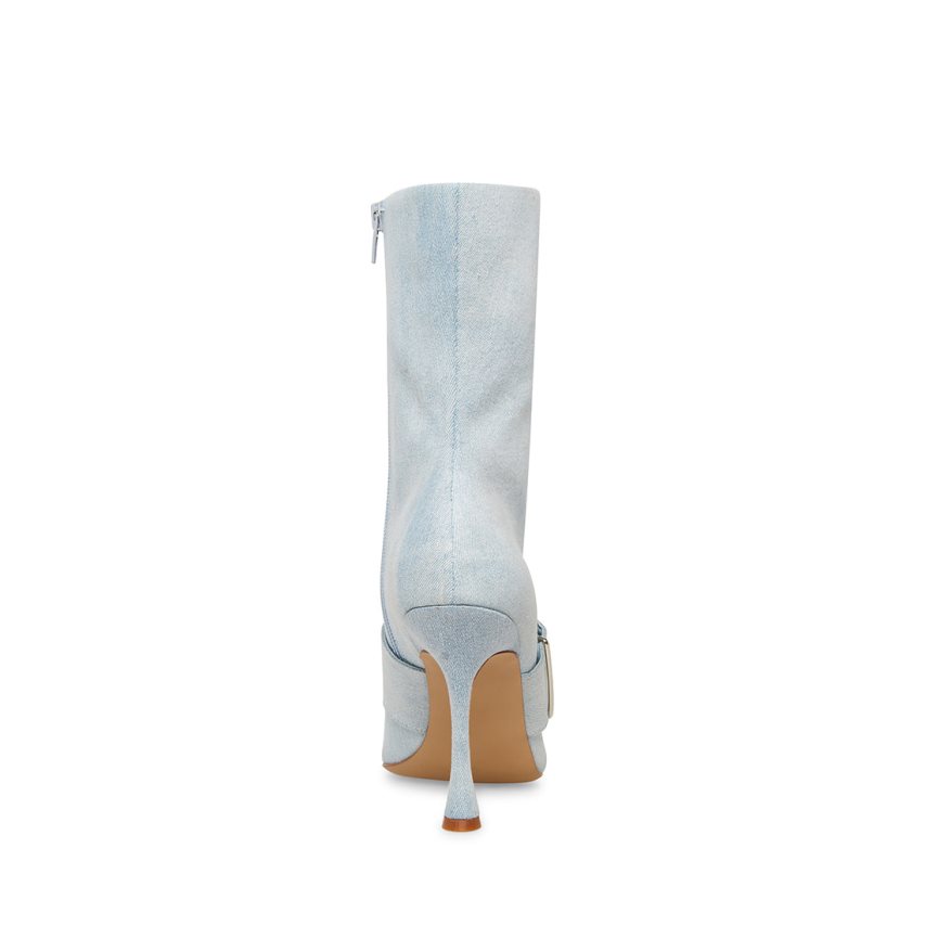 Τακούνια γυναικεια Steve Madden Banter Denim Fabric μπλε | GR-6791HEG