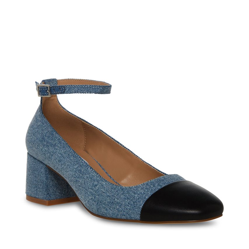 Τακούνια γυναικεια Steve Madden Eli Denim μπλε | GR-4285SIZ