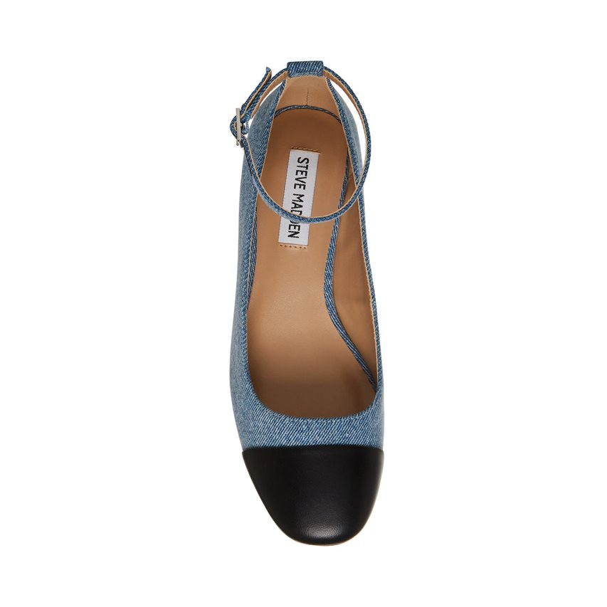 Τακούνια γυναικεια Steve Madden Eli Denim μπλε | GR-4285SIZ