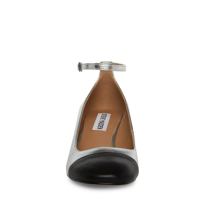 Τακούνια γυναικεια Steve Madden Eli ασημι | GR-9465AHE