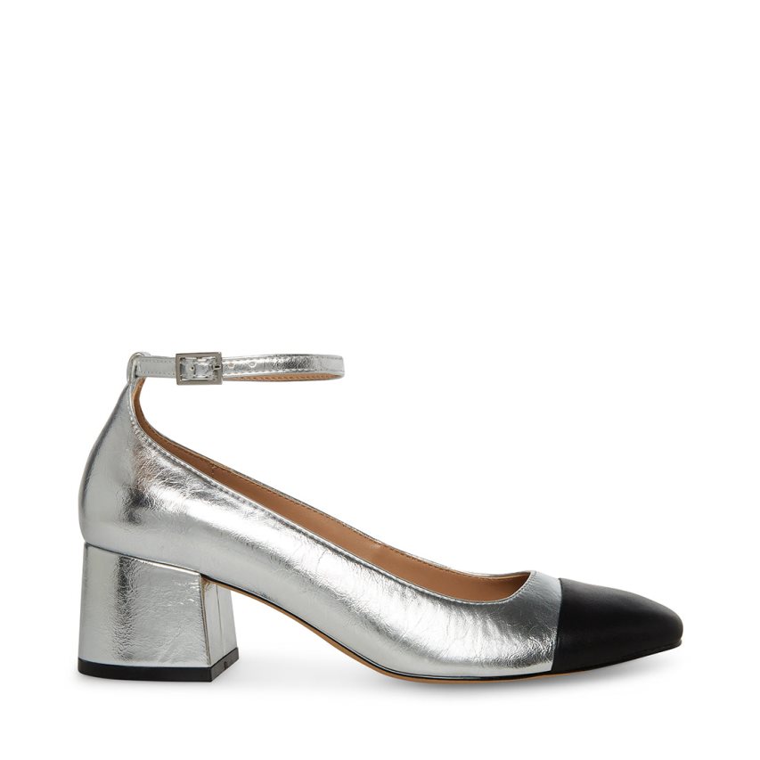 Τακούνια γυναικεια Steve Madden Eli ασημι | GR-9465AHE