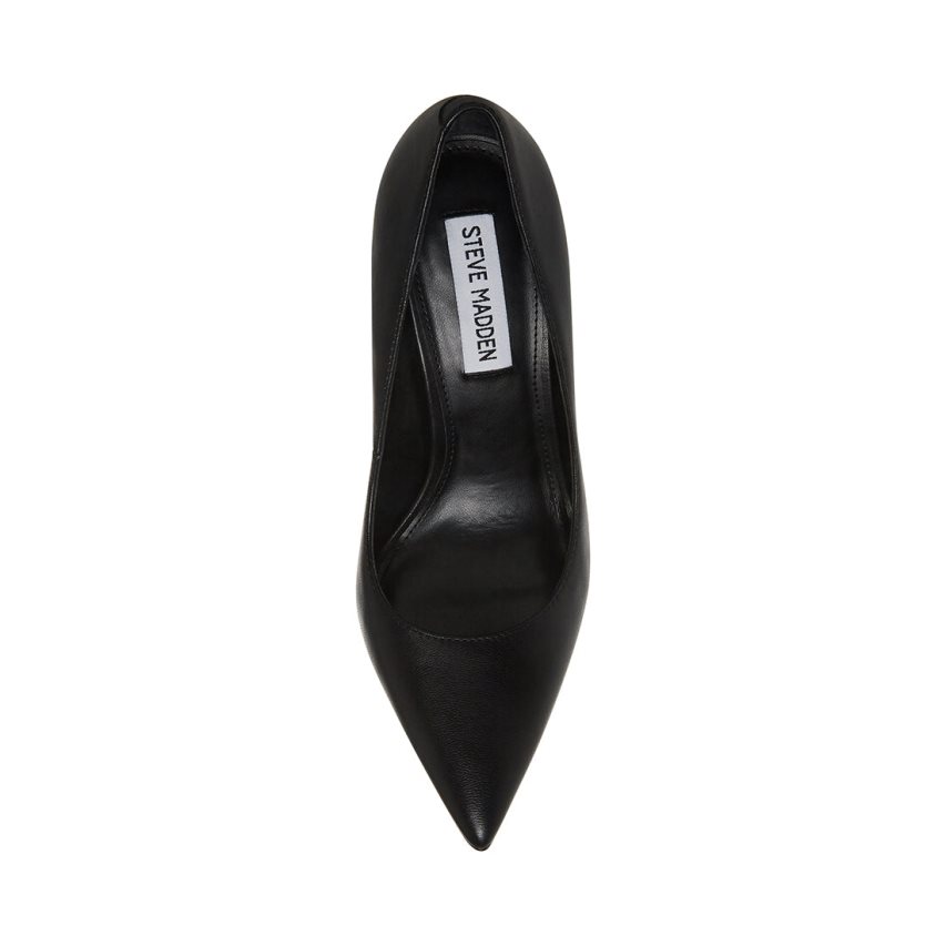 Τακούνια γυναικεια Steve Madden Evelyn δερματινα μαυρα | GR-2397OWN