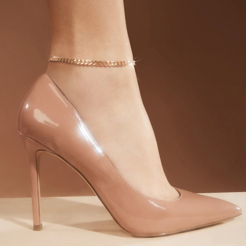 Τακούνια γυναικεια Steve Madden Evelyn λουστρινι καφε | GR-1736WZH
