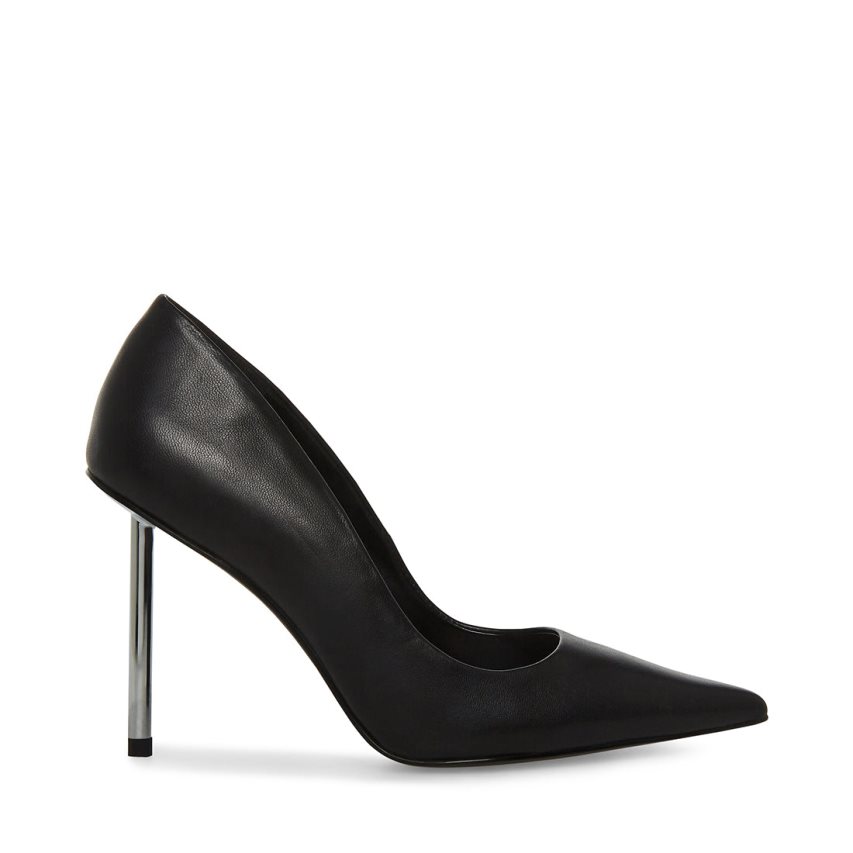 Τακούνια γυναικεια Steve Madden Kristie δερματινα μαυρα | GR-O724XQB