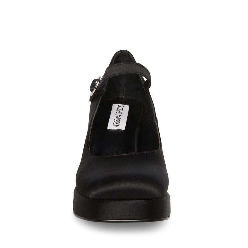 Τακούνια γυναικεια Steve Madden Mingle Satin μαυρα | GR-4786TKM