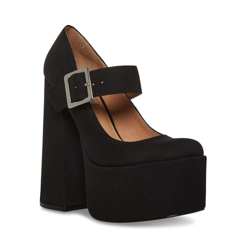 Τακούνια γυναικεια Steve Madden Plaza μαυρα | GR-1297WYD