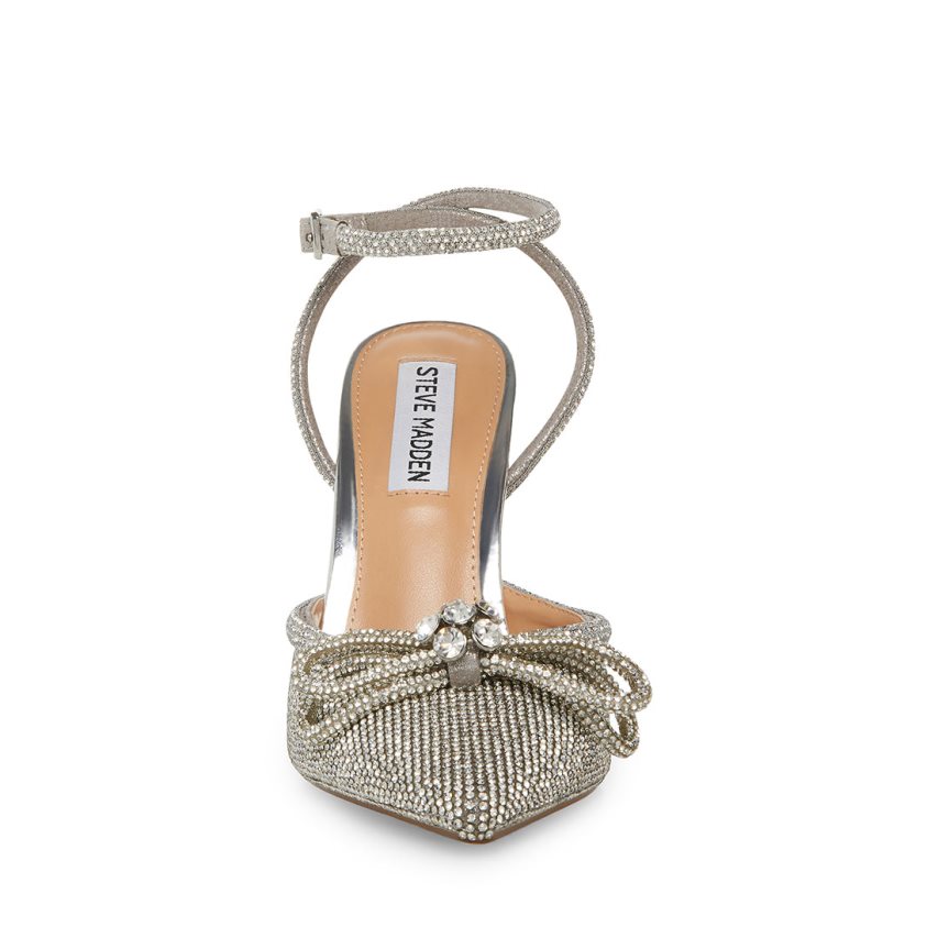Τακούνια γυναικεια Steve Madden Viable-r ασημι | GR-47O6SDU
