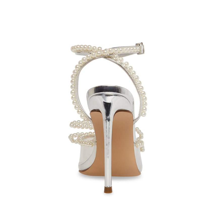 Τακούνια γυναικεια Steve Madden Viable ασημι | GR-9564XNC