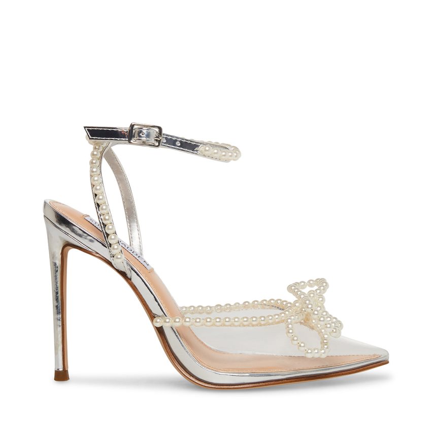 Τακούνια γυναικεια Steve Madden Viable ασημι | GR-9564XNC