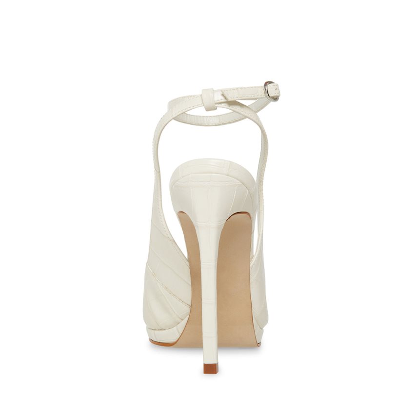 Τακούνια γυναικεια Steve Madden Zayla ασπρα | GR-1927GCL