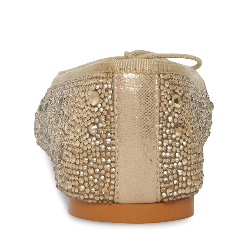 μπαλαρινα γυναικεια Steve Madden Blossoms-r Champagne χρυσο χρωμα | GR-3629PJL
