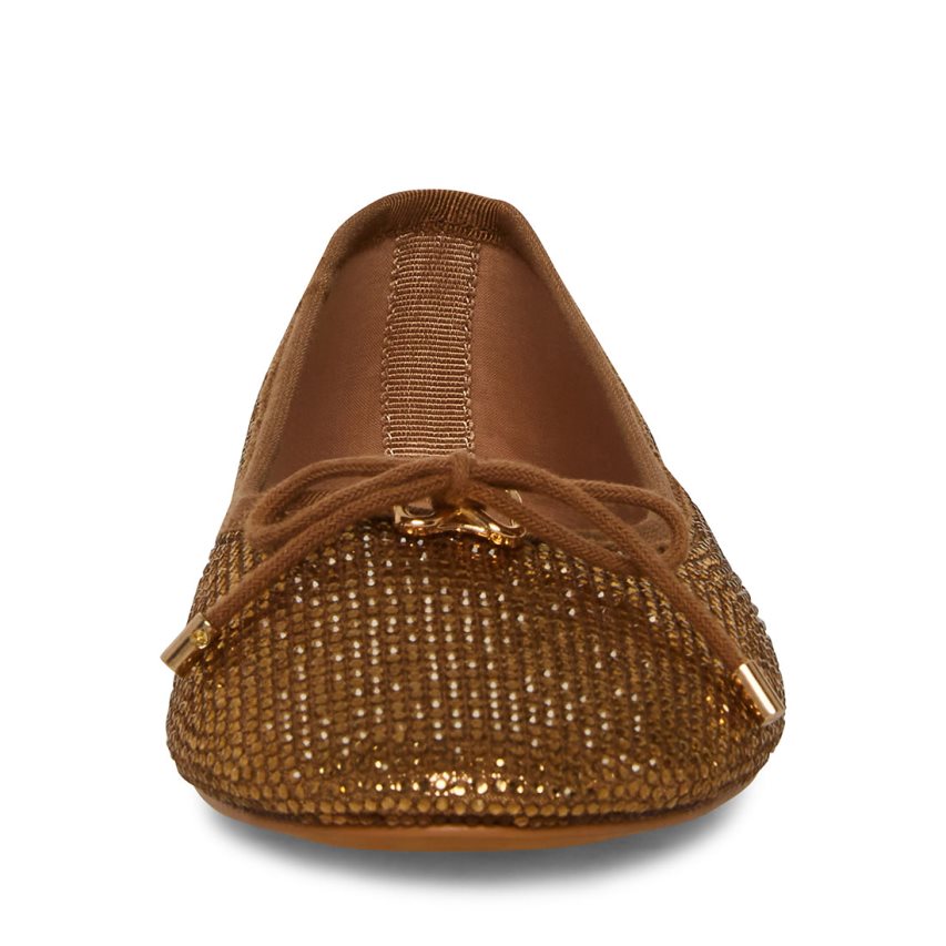μπαλαρινα γυναικεια Steve Madden Blossoms-r καφε | GR-473OXZD