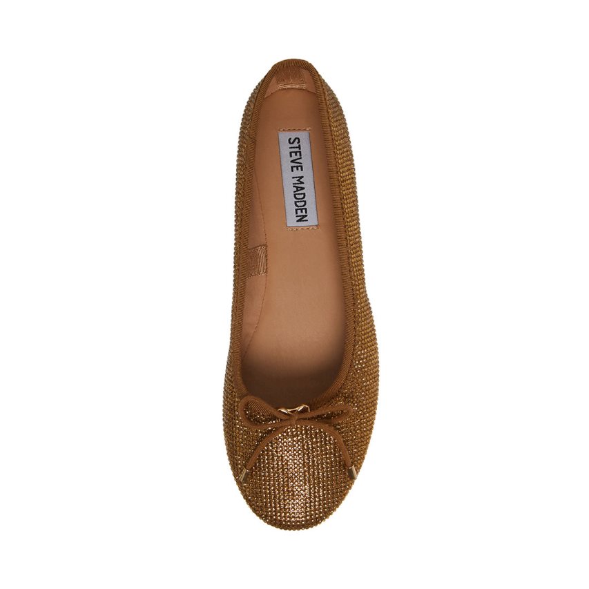 μπαλαρινα γυναικεια Steve Madden Blossoms-r καφε | GR-473OXZD