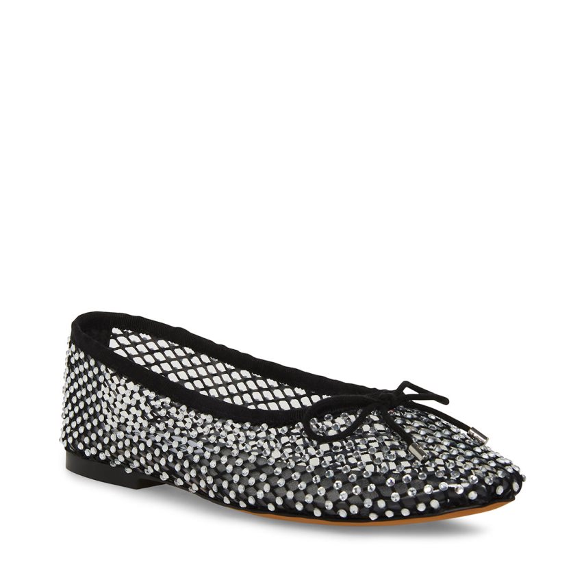 μπαλαρινα γυναικεια Steve Madden Blossoms-m μαυρα | GR-9678GVN