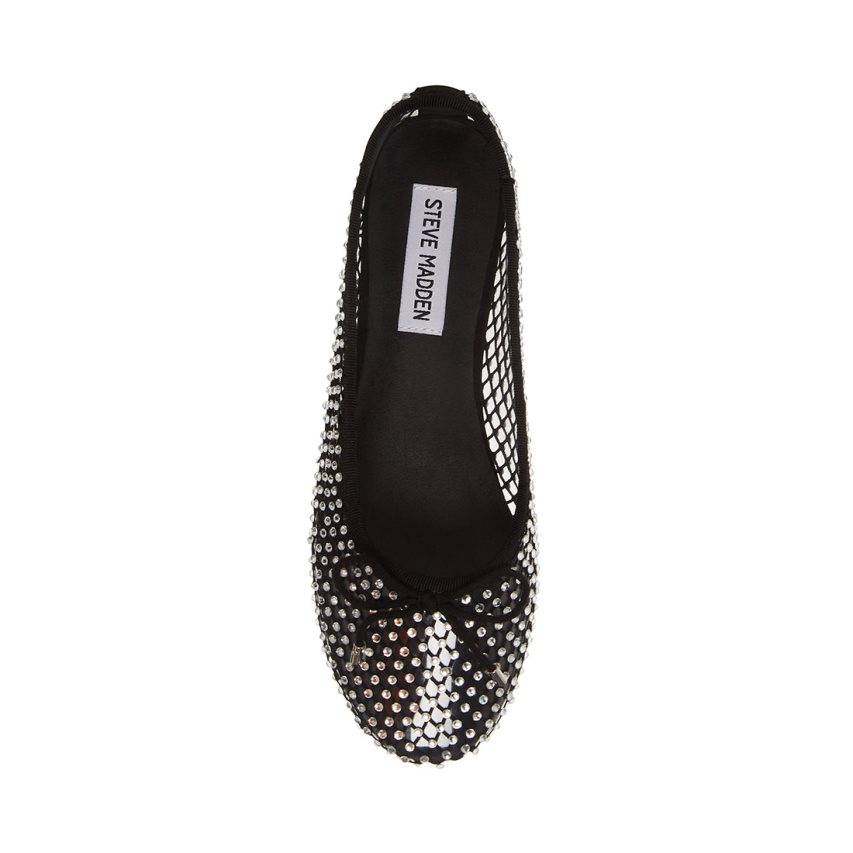 μπαλαρινα γυναικεια Steve Madden Blossoms-m μαυρα | GR-9678GVN
