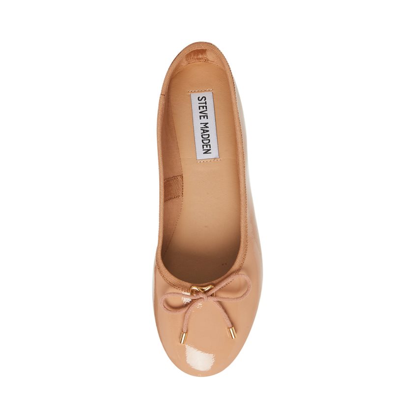 μπαλαρινα γυναικεια Steve Madden Blossoms λουστρινι Μπεζ | GR-O681UHA