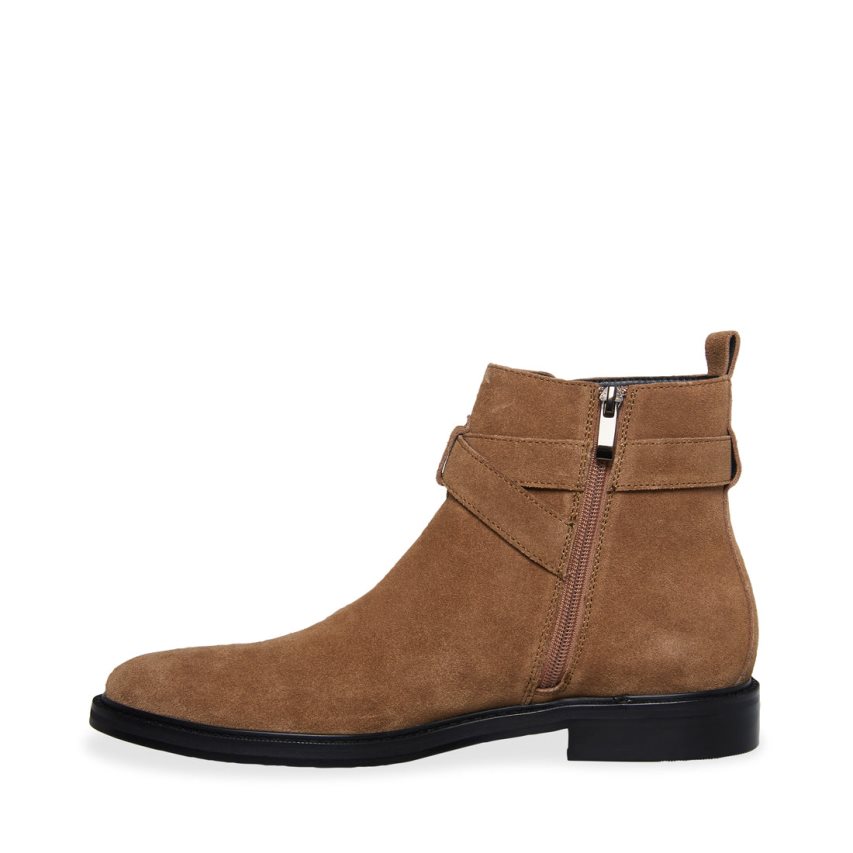 μποτακια ανδρικα Steve Madden Matthew σουετ καφε | GR-612OVYE