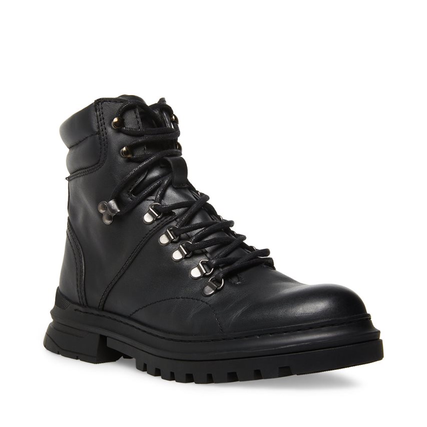 μποτακια ανδρικα Steve Madden Monty δερματινα μαυρα | GR-8731ZLE