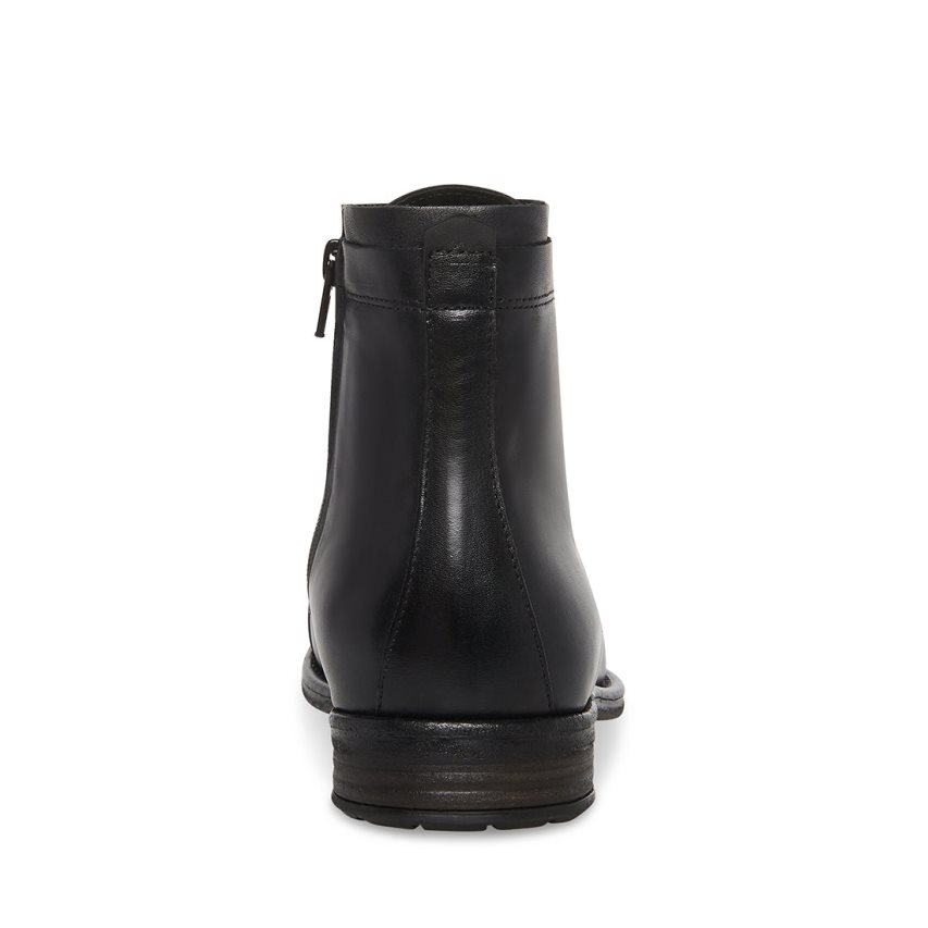 μποτακια ανδρικα Steve Madden Wells δερματινα μαυρα | GR-6582ZTY