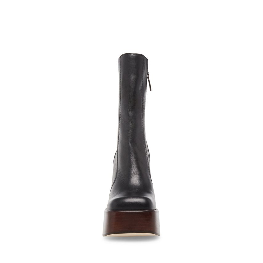 μποτακια γυναικεια Steve Madden Dwane δερματινα μαυρα | GR-7896CTB