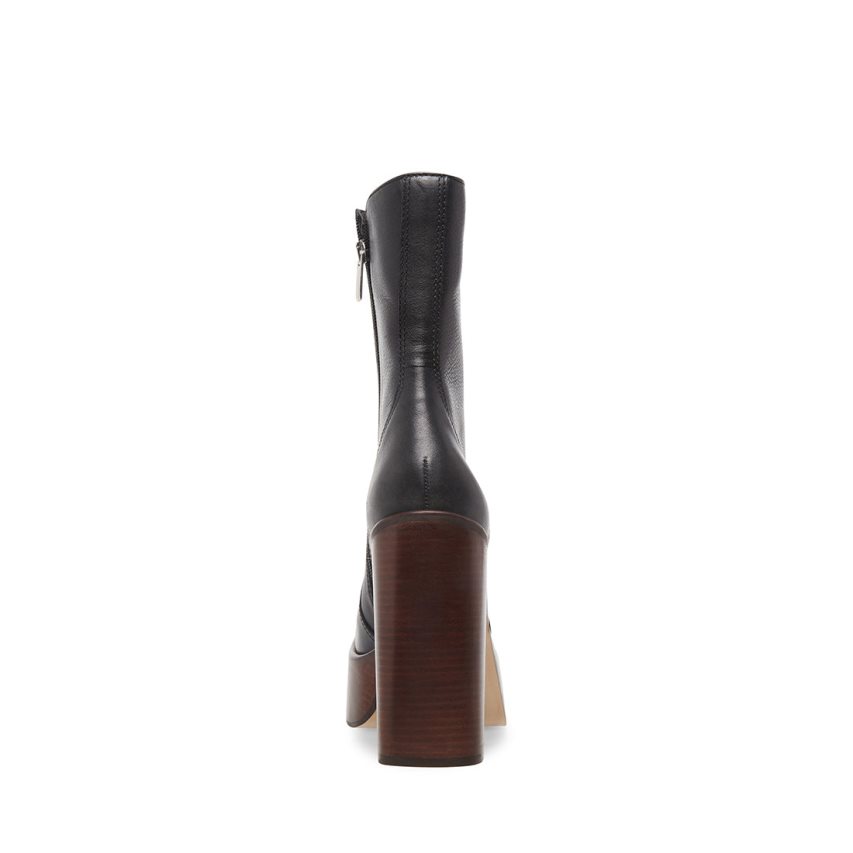 μποτακια γυναικεια Steve Madden Dwane δερματινα μαυρα | GR-7896CTB