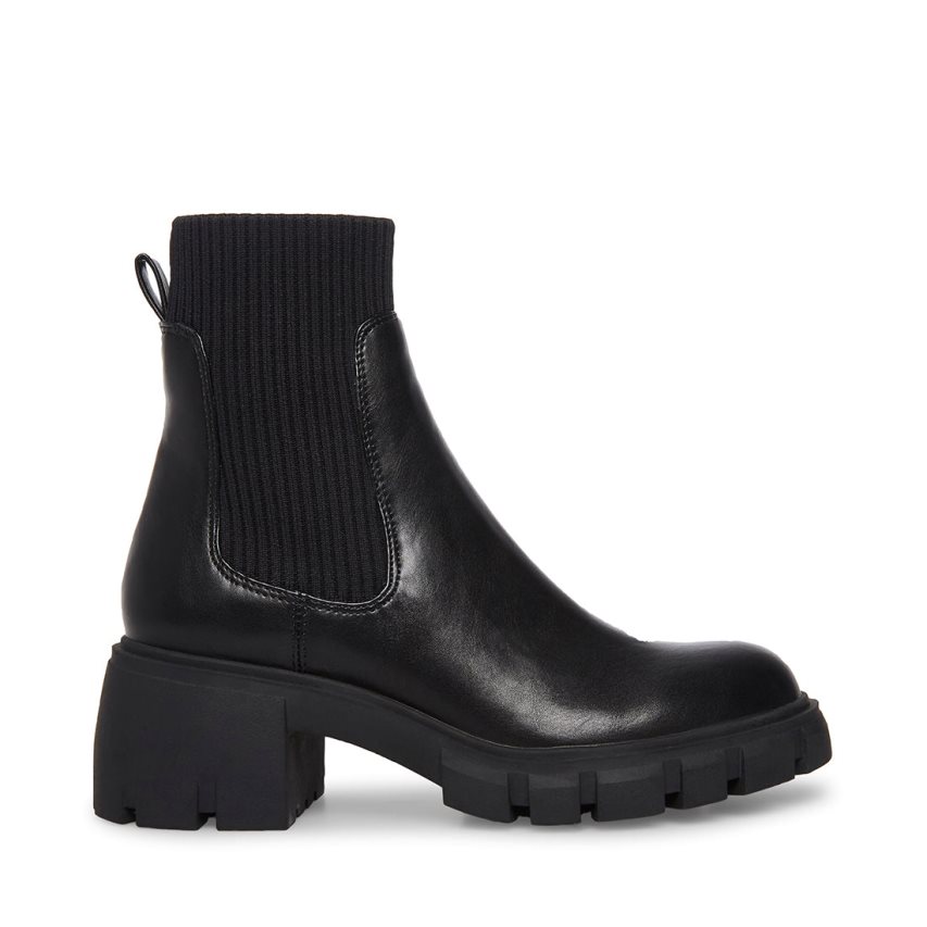 μποτακια γυναικεια Steve Madden Hutch μαυρα | GR-3O41BXI