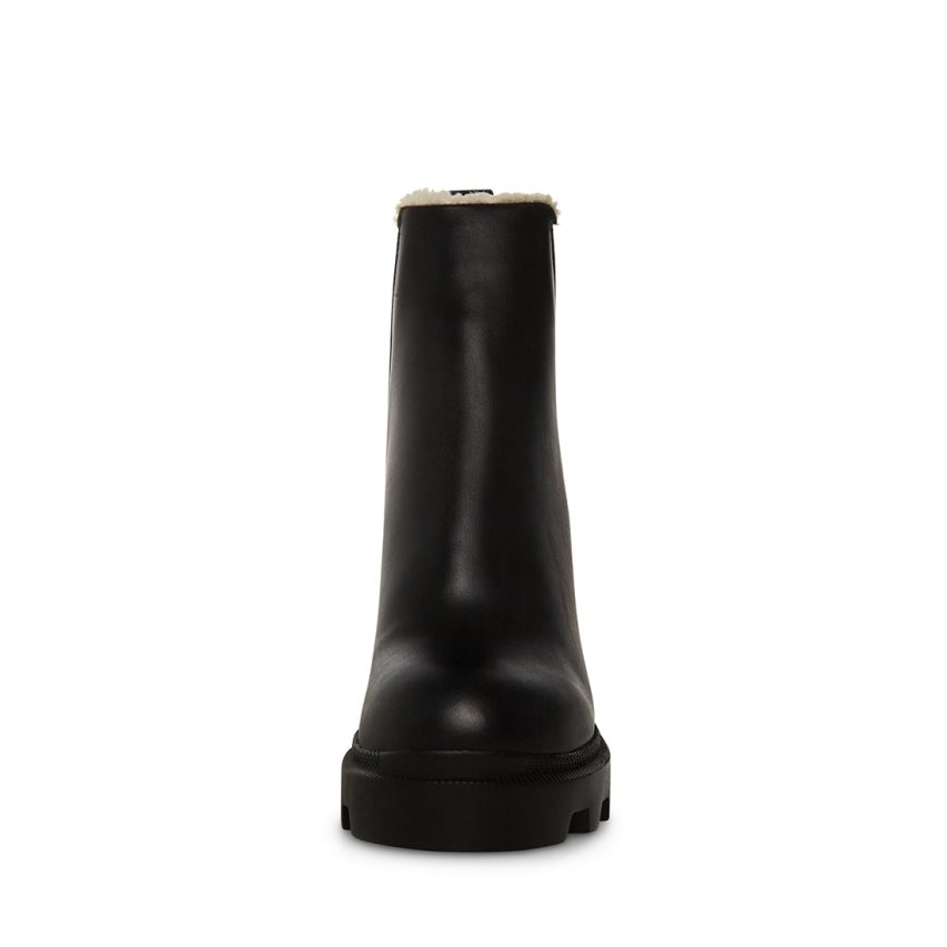 μποτακια γυναικεια Steve Madden Roxie-f δερματινα μαυρα | GR-4287KRM