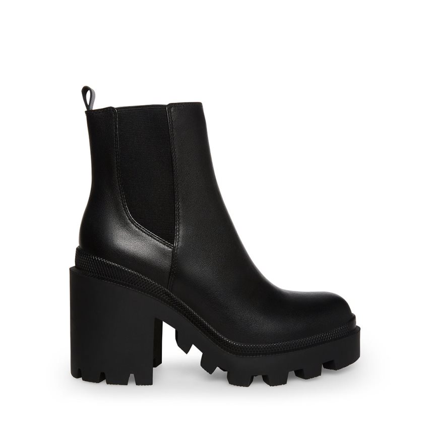 μποτακια γυναικεια Steve Madden Roxie δερματινα μαυρα | GR-428OSZB