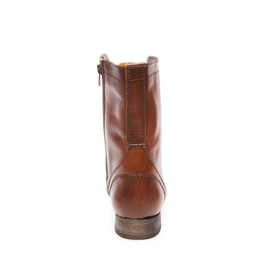 μποτακια γυναικεια Steve Madden Troopa δερματινα καφε | GR-89O2WHZ