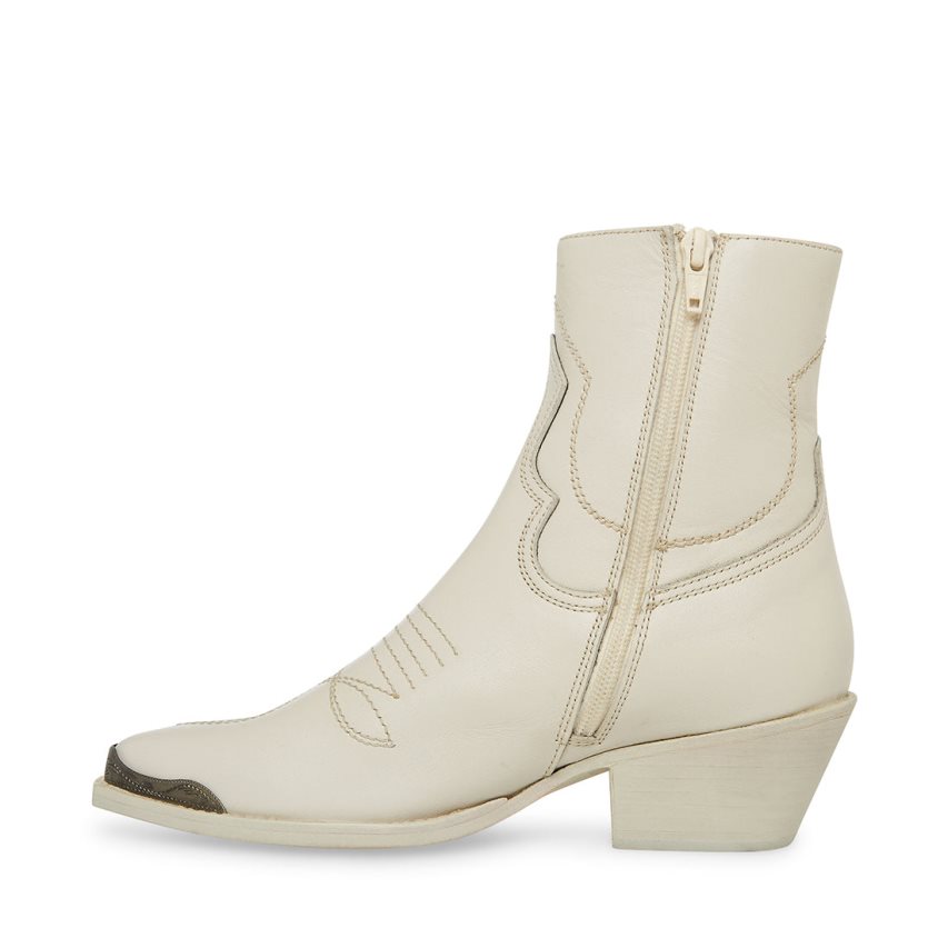 μποτακια γυναικεια Steve Madden son δερματινα κρέμα | GR-1483FAH