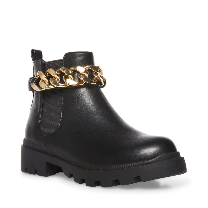 μποτακια παιδικα Steve Madden Jamuletc μαυρα | GR-O496GEN