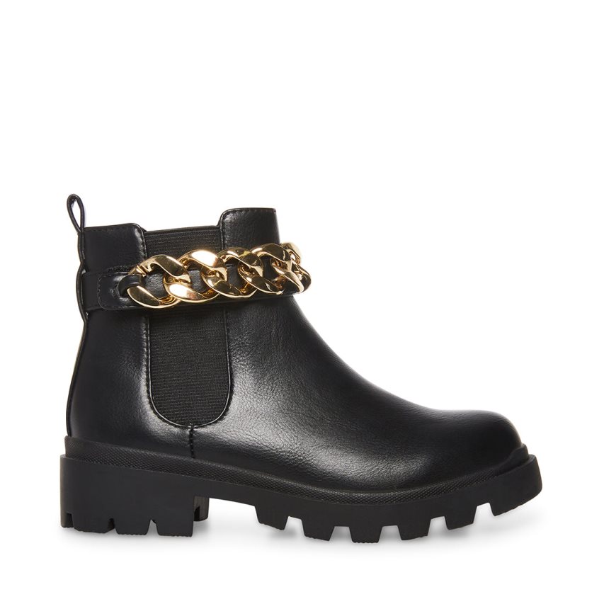 μποτακια παιδικα Steve Madden Jamuletc μαυρα | GR-O496GEN