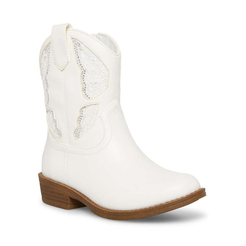 μποτακια παιδικα Steve Madden Jhayward ασπρα | GR-7O19BVR