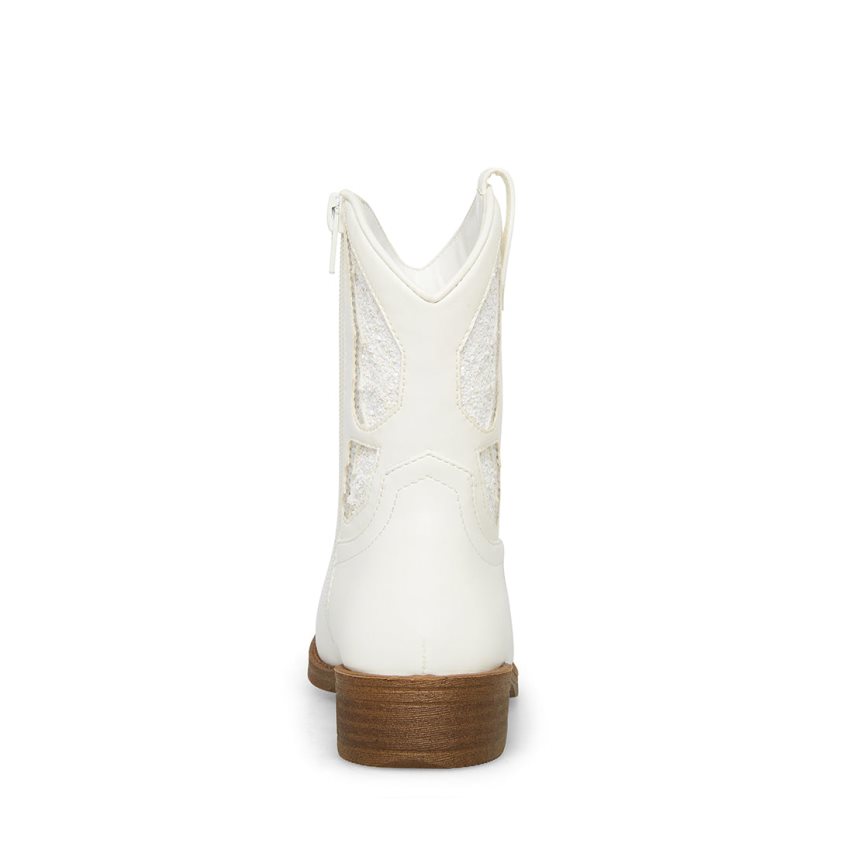 μποτακια παιδικα Steve Madden Jhayward ασπρα | GR-7O19BVR