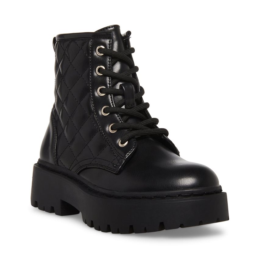 μποτακια παιδικα Steve Madden Jrockk μαυρα | GR-7459YWH
