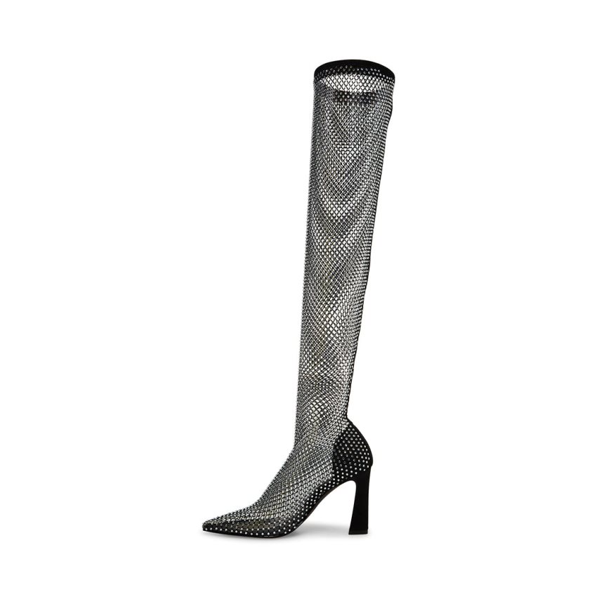 μποτεσ μεχρι το γονατο γυναικεια Steve Madden Sapphire ασημι | GR-1894JVI
