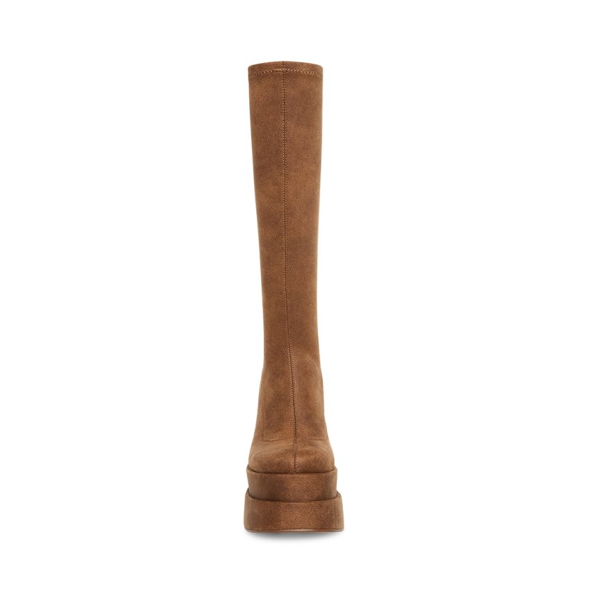 μποτεσ μεχρι το γονατο γυναικεια Steve Madden Cypress Distressed καφε | GR-7238NJE