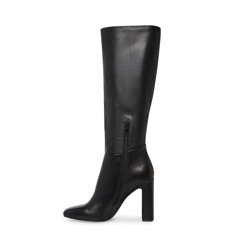 μποτεσ μεχρι το γονατο γυναικεια Steve Madden Ally δερματινα μαυρα | GR-8137TBA
