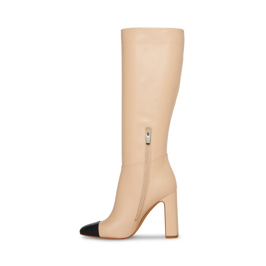 μποτεσ μεχρι το γονατο γυναικεια Steve Madden Arielle δερματινα Μπεζ | GR-8235DON