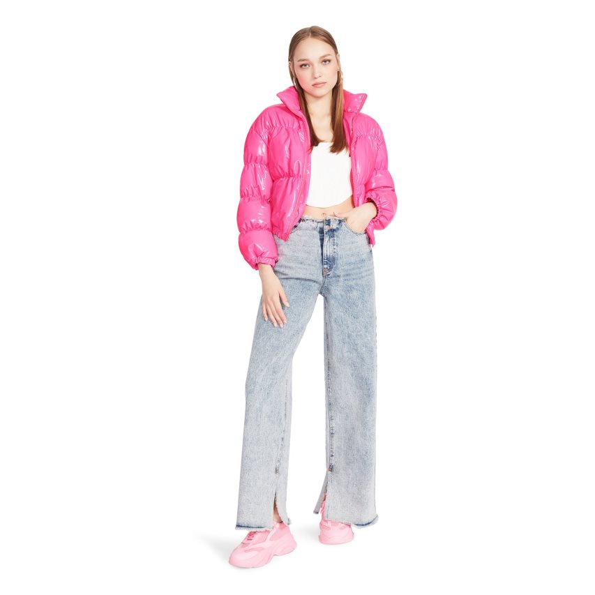 μπουφαν γυναικεια Steve Madden Eden ροζ | GR-2674SUM