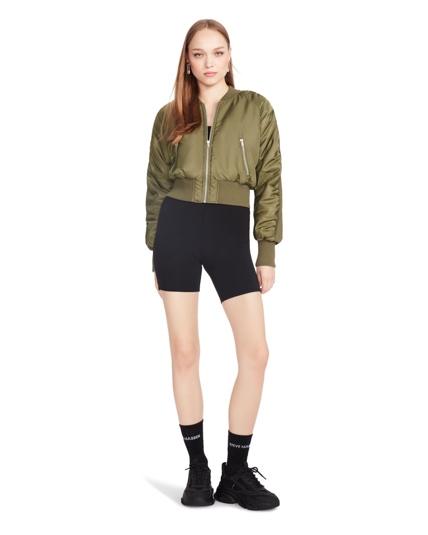 μπουφαν γυναικεια Steve Madden Eva Ελιά | GR-5184KGZ