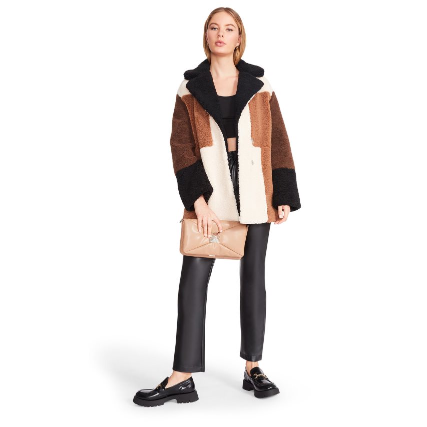 μπουφαν γυναικεια Steve Madden Willow καφε | GR-9316ZMH