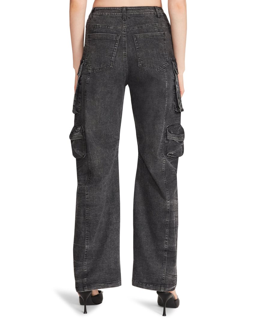 παντελονι γυναικεια Steve Madden Brody Denim μαυρα | GR-6189IDL